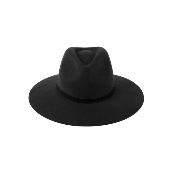 LACK OF COLOR THE GROVE BLACK FEDORA HAT SIZE 57CM (M) - Picture 4 of 15